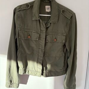 GAP Women's Utility Jacket in Olive